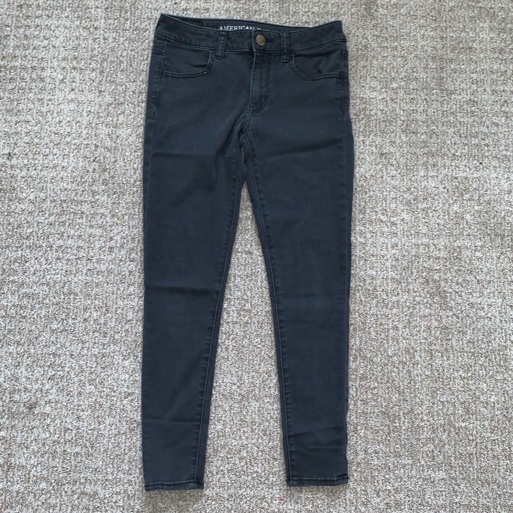 Black American Eagle Skinny Jeans